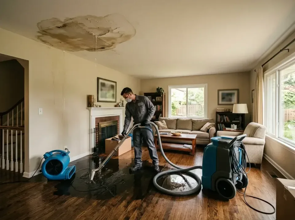 attic-pipe-burst-ceiling-drip-008 — frequently asked questions, Water Damage Restoration & Carpet Care in Algonac, MI